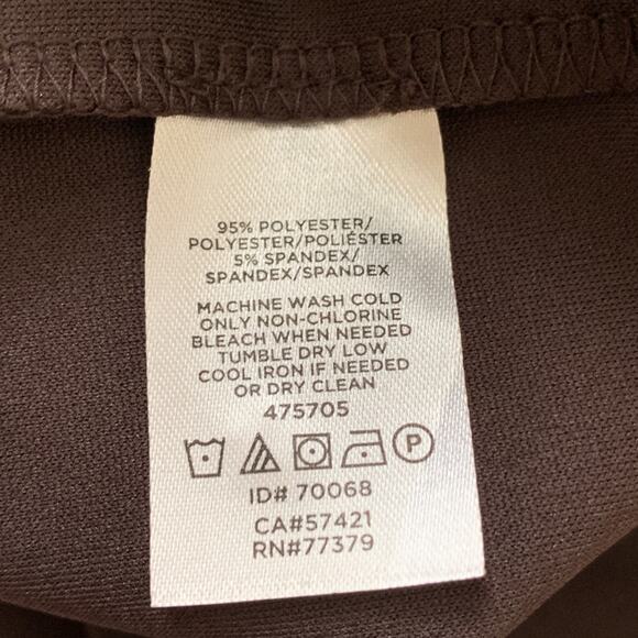 Ann Taylor Factory Top Tunic Brown V-Neck Tulip 3/4 Sleeve Top Size Medium NEW - Picture 10 of 11